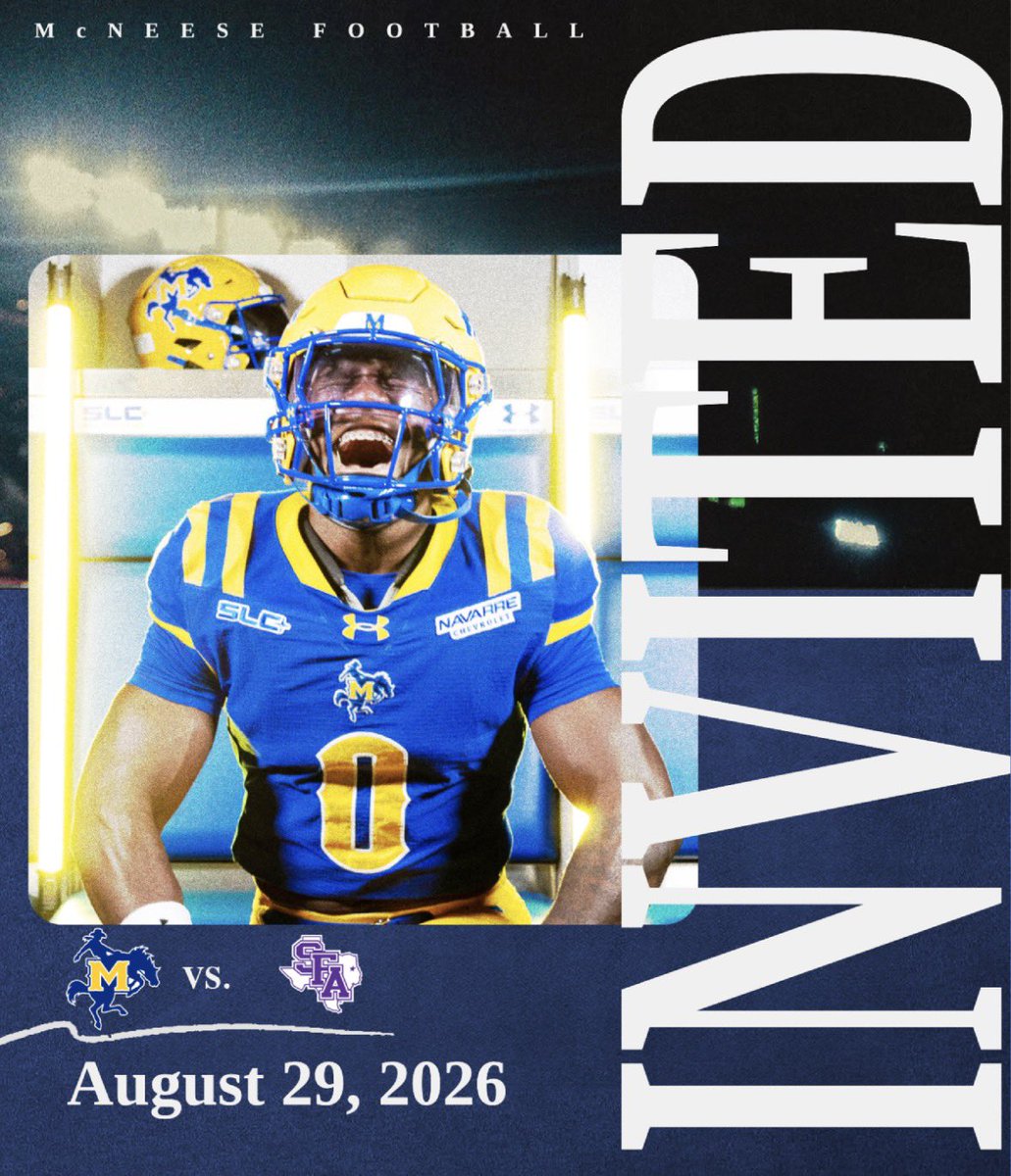 Trae_him7's tweet photo. thank you @CoachAI and @McNeeseFB for the game invite @RecruitLouisian @CoachTCaheeII @silencer_1906 @BlakcardATM https://t.co/5bcdj6Y9qy