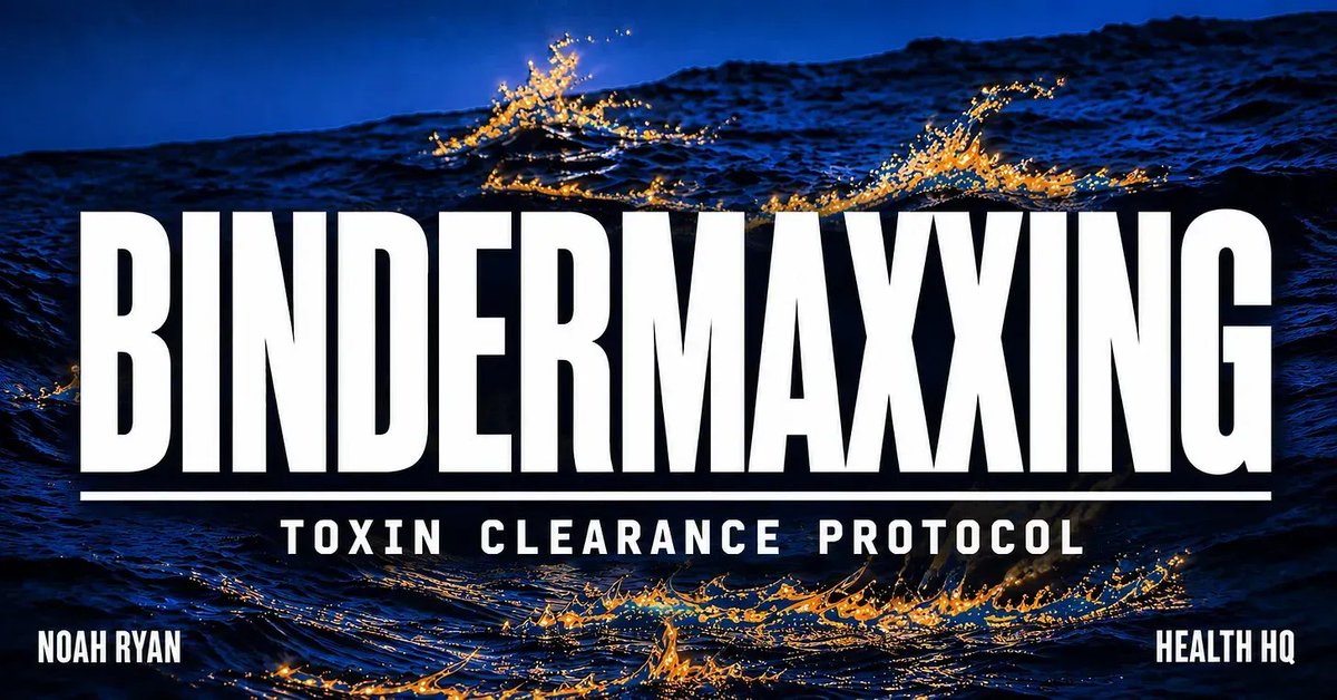 NoahRyanCo's tweet photo. Just dropped full guide on detox binders:

- Which binder to use for mold, heavy metals, endotoxin, aluminum, lead, and more
- How to stop toxin recirculation
- Daily binders vs specialty ones

Binders were critical in recovering from mold and have remained a staple in my stack. https://t.co/3CNlbSAh5e
