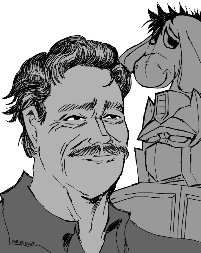 GENCZILLA's tweet photo. Peter Cullen Sketch https://t.co/8J3gMQ2U7G