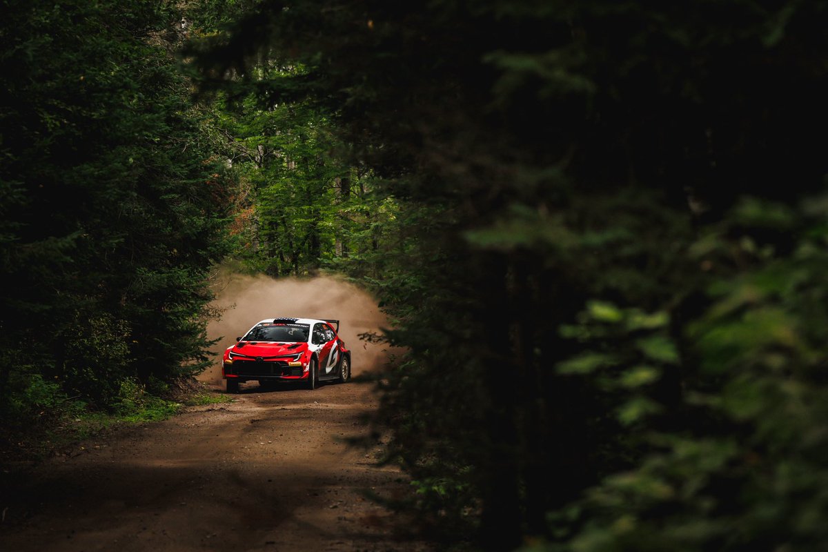 TGR_WRC's tweet photo. Back in the GR Corolla Rally RC2. 🌲

@SethQuintero103 and Topi Luhtinen had a great pre-event test. The team is ready for Ojibwe Forest Rally. 👊

#ToyotaGAZOORacing #TGR_ARA #GRCorolla #Rally #ARARALLY https://t.co/ZhSgADo7p3