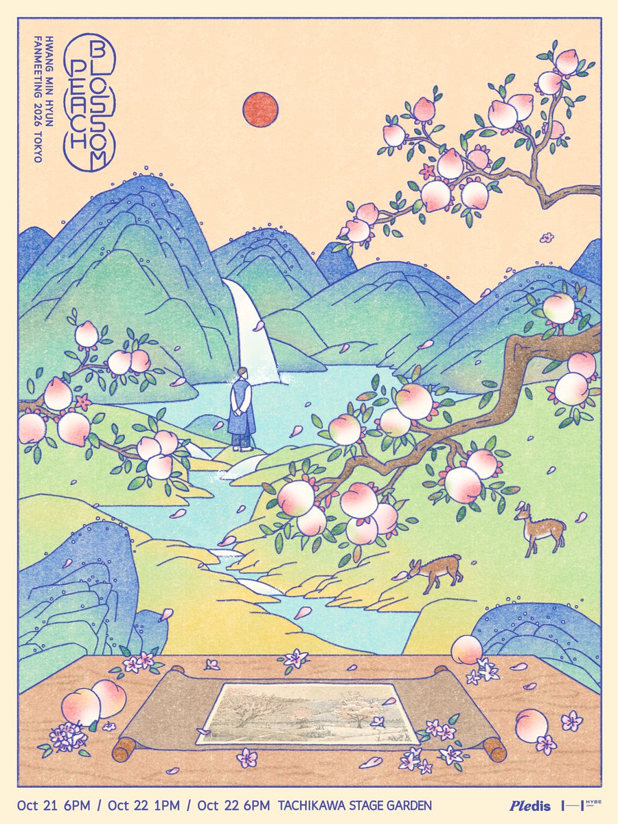 MINHYUN_PLEDIS's tweet photo. [NOTICE] 『2026 HWANG MIN HYUN FAN MEETING [PEACH-BLOSSOM] - TOKYO』로손 티켓 사전 리퀘스트 추첨 선행 접수 안내

▶️ https://t.co/NwgQVJMO5a

#황민현 #HWANGMINHYUN
#도원경 #PEACHBLOSSOM_TOKYO https://t.co/YTzYx9yAaa