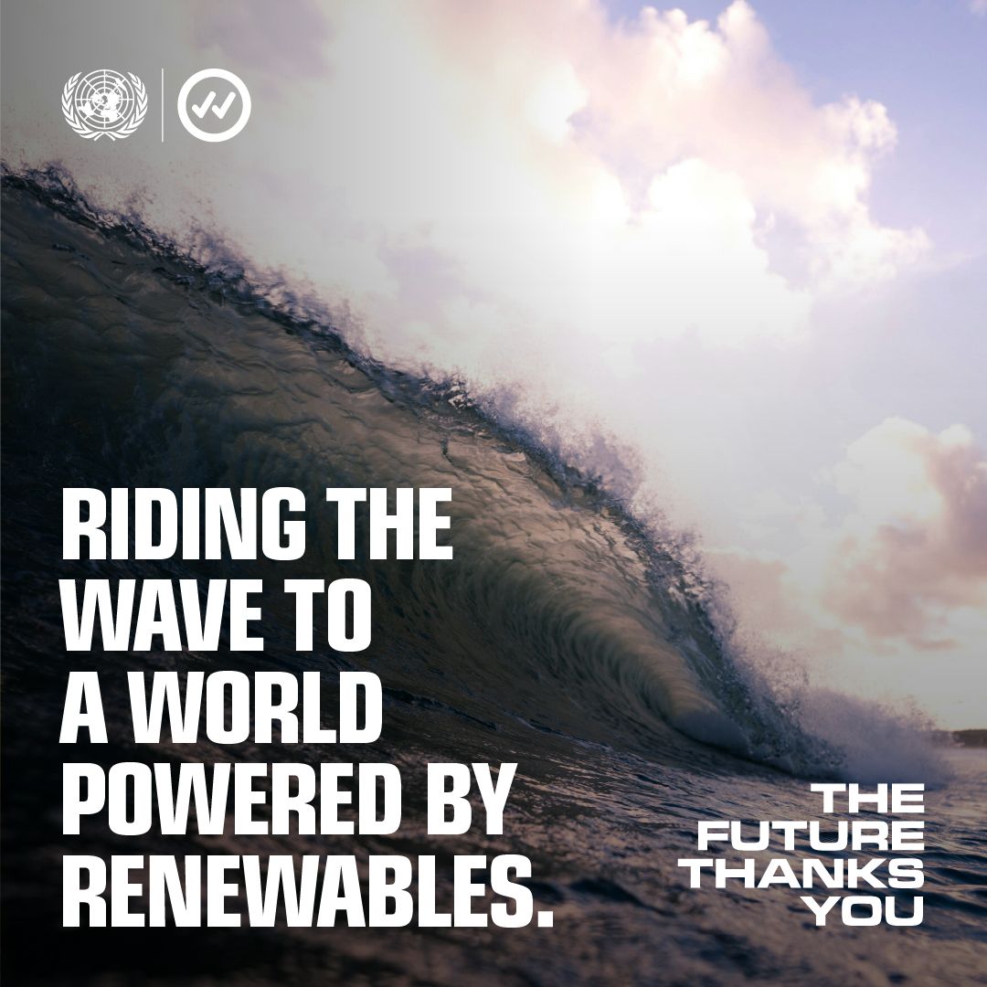 UNGeneva's tweet photo. The ocean is the largest untapped source of renewable energy.
It's time for a just transition to renewable energy to strengthen #OurCommonFuture.
Learn more about the potential of ocean: https://t.co/ONdGjKGhfG
#ClimateAction https://t.co/bbJc2PEnHu