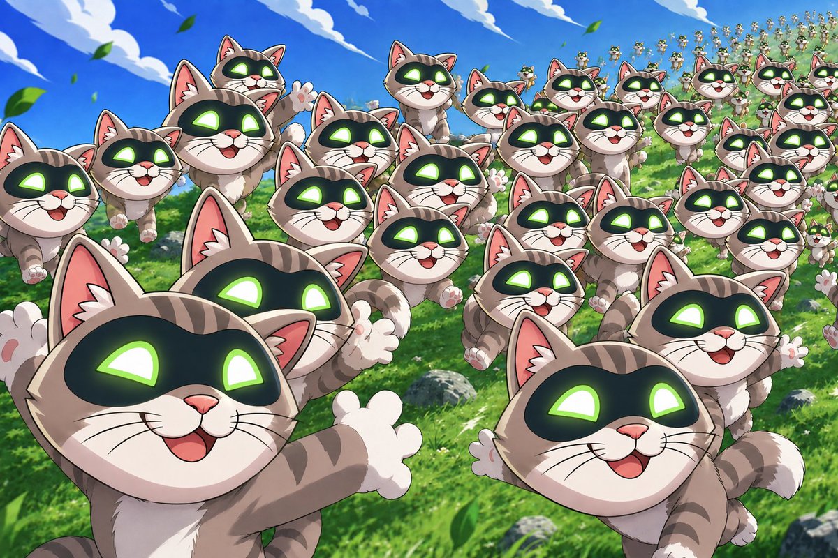 ArtificialCatRH's tweet photo. Growing in numbers. Artificial Cat has frens https://t.co/fXzpB2PUk7
