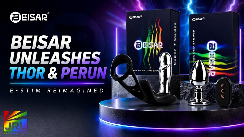 JRLCHARTS's tweet photo. . ⚡🍑 @SPUNKLube &amp; @TweetWTC present @JRLCHARTS with @beisar_official Expands its tech-driven lineup with #THOR &amp; #PERUN — 2 distinctly different designs bringing electrical stimulation and vibration together.⚡
🛍️ Retailers, these two deserve a look!
👉 https://t.co/vT2Wwf6fTz https://t.co/OhRRBgp7mE