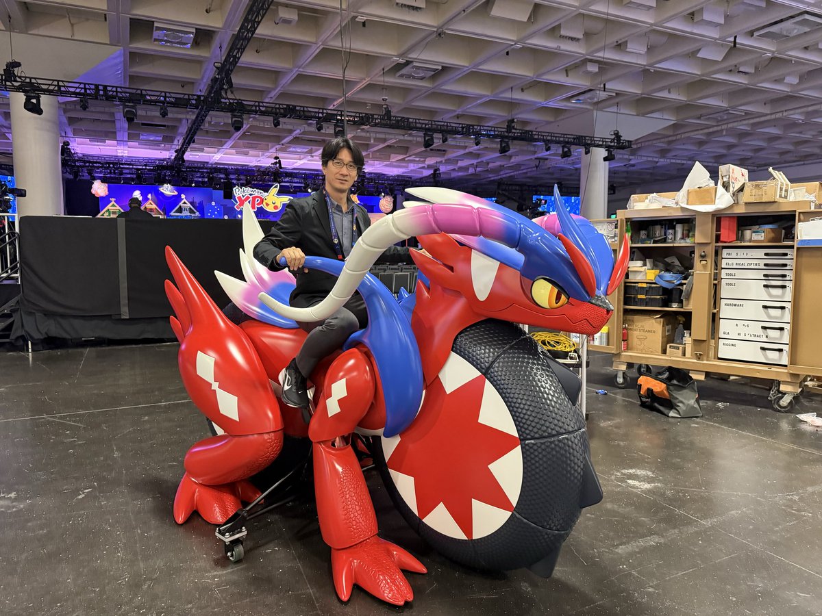 Shigeru_Ohmori's tweet photo. 「ポケモンWCS2026」と
「PokémonXP」のイベント参加の為、サンフランシスコに来ました！！

コライドンの乗り心地は抜群だ！ https://t.co/DH4UZAXSG0