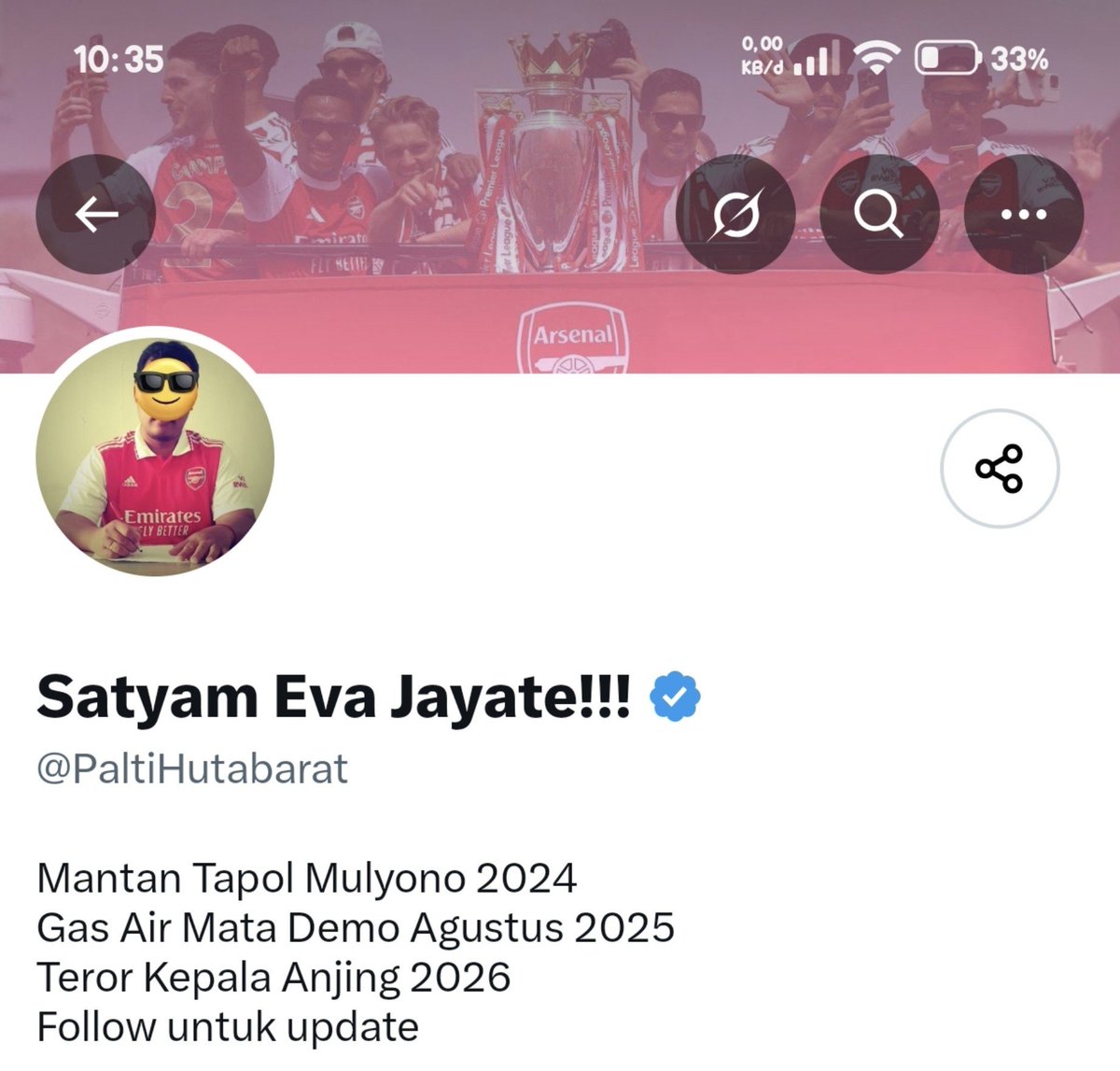 zainaku's tweet photo. @PaltiHutabarat Maksudnya kepingin demonya ricuh biar bisa jadi koleksi di bio?
Demo berjalan damai kok dibilang takut anarki. 💩 https://t.co/3LjYrWaPdT