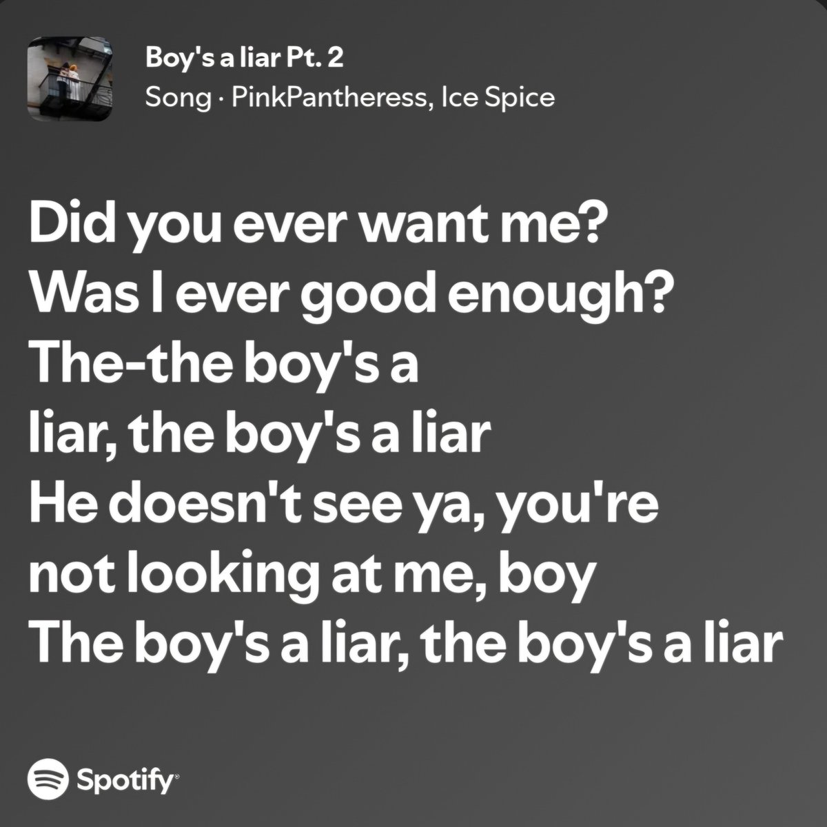 thonabee's tweet photo. no scrubs 🤝 boy's a liar https://t.co/xcGomYAzwc