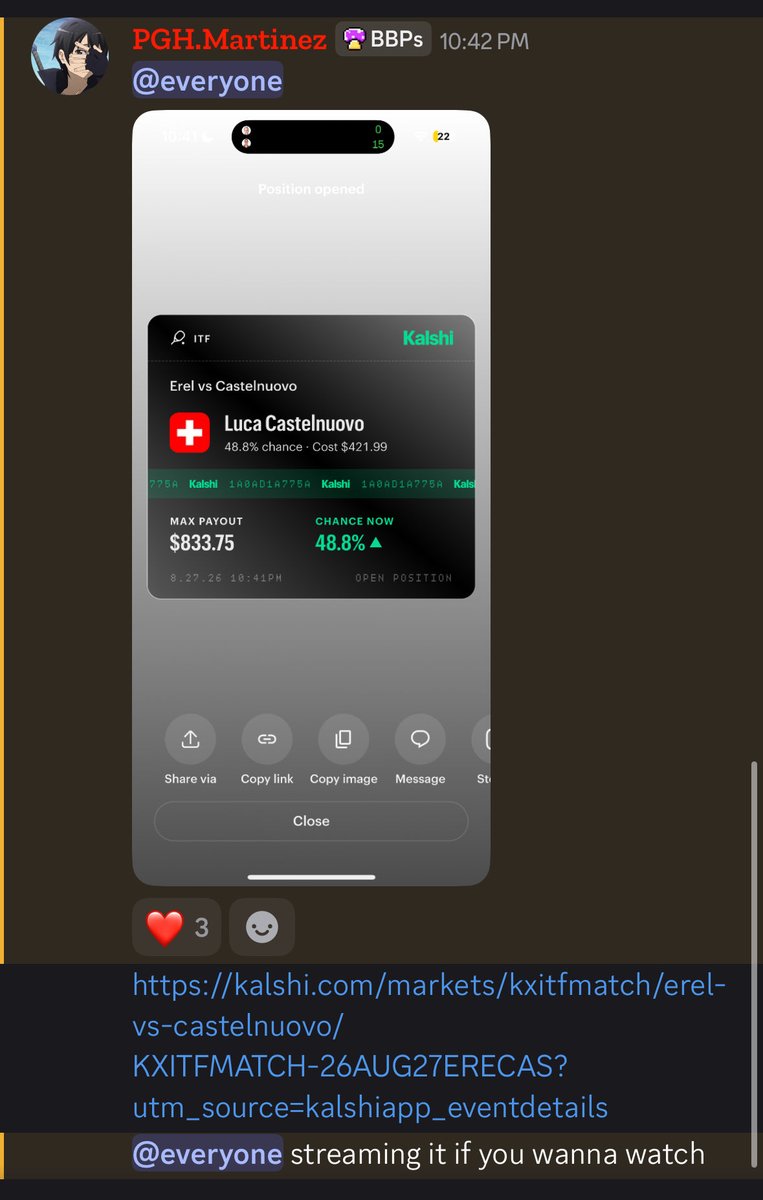 BetsBPOfficial's tweet photo. Another good win for the discord 💪🏽 https://t.co/UzTEYlhGau