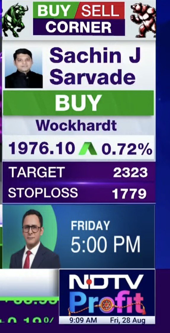 Sachiinsarvadee's tweet photo. STOCK CALLS FEATURED ON @NDTVProfit 

#WOCKPHARMA #CGPOWER https://t.co/qmiCdNMjrl