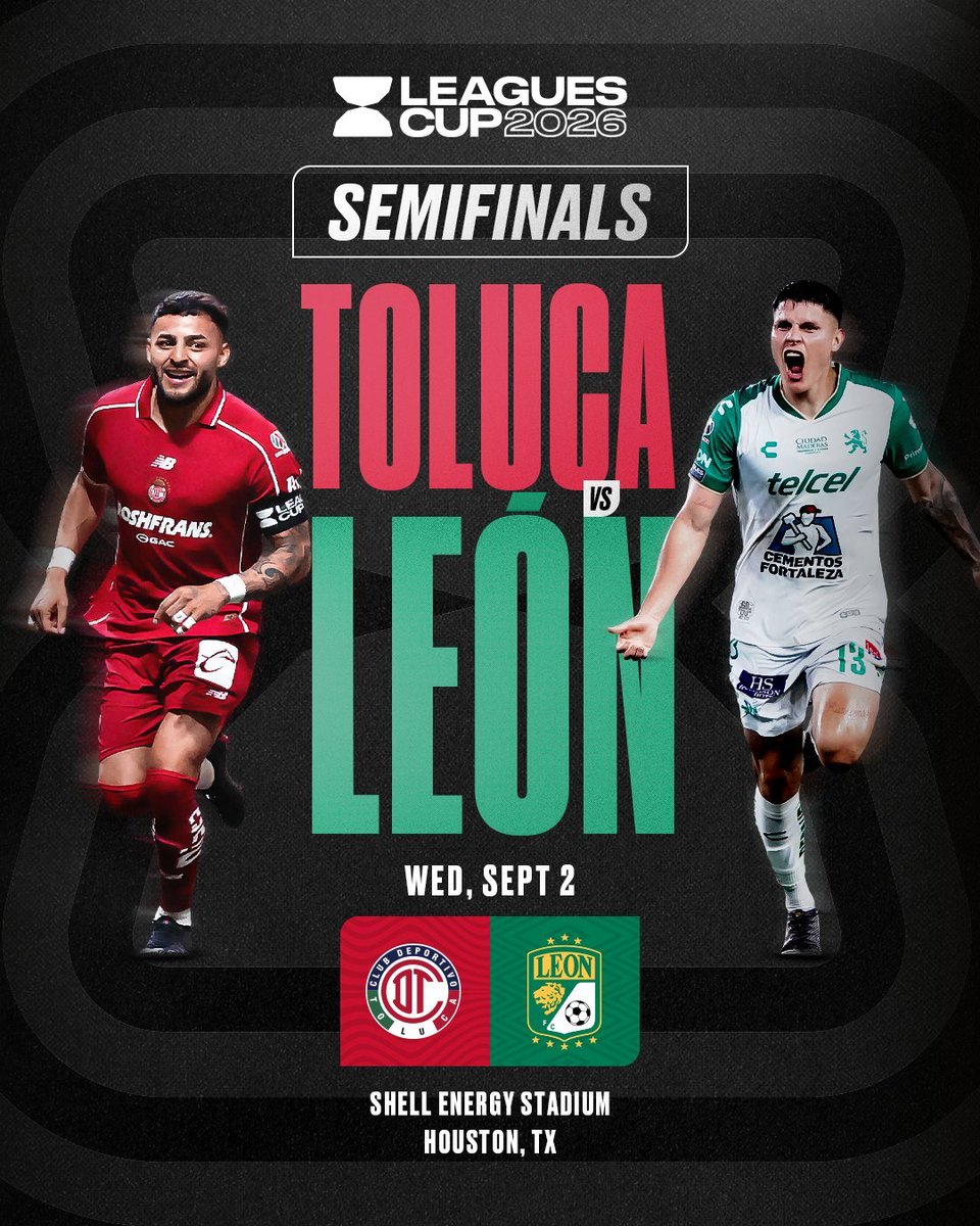 ElPoderFutbol's tweet photo. Le ponen fecha 🦁 ⚽ 👹

León se medirá a Toluca el próximo miércoles 2 de septiembre a las 7:00 PM (centro de México) en el Shell Energy Stadium de Houston.

El partido es la primera oportunidad que tiene el León para clasificar a la Copa de Campeones de Concacaf. https://t.co/a1lKxFNFIm