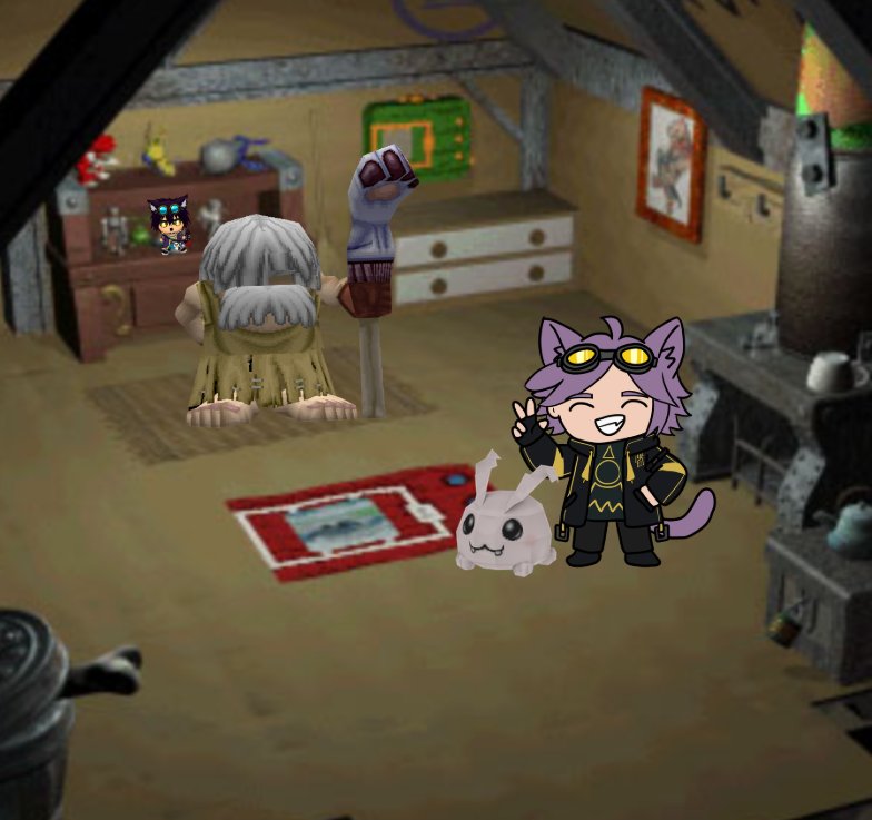 Vidya_Games_'s tweet photo. Decided to take a trip with Tokomon to go visit Jijimon. Definitely nothing out of the ordinary hidden in the picture...
#vtuber #vtuberredebut #digimon https://t.co/2lmVYXo5LE