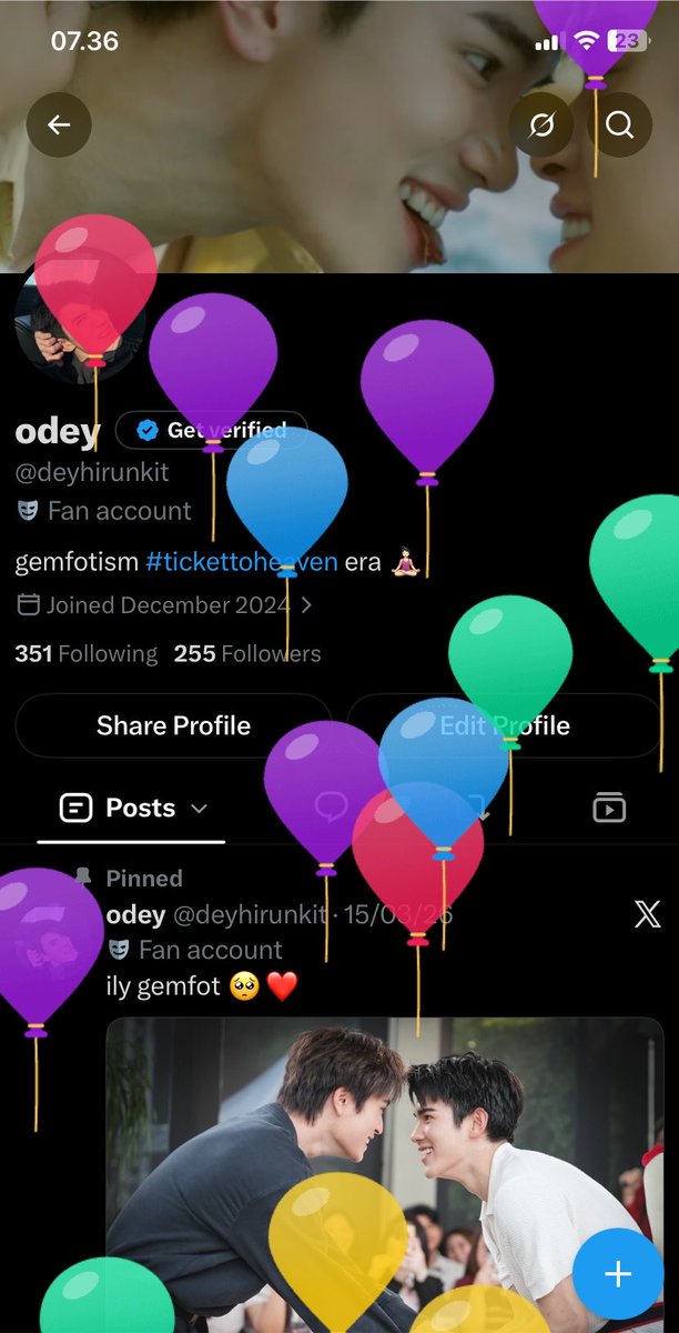deynattawat's tweet photo. yeay balon, tp kok cuman muncul di akun sebelah akun yg ini ngga 😭 https://t.co/keOWJ0KeRX