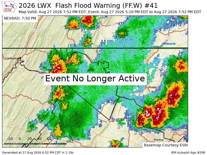 EricBourgois30's tweet photo. LWX cancels Flash Flood Warning for Berkeley [WV] https://t.co/5RFgoCXaX7 https://t.co/C03UxaRkah