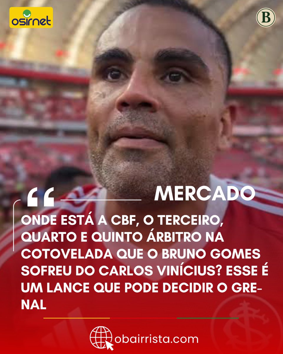 O_Bairrista's tweet photo. O zagueiro Mercado saiu na bronca com a arbitragem do Ramon Abatti Abel. Muitos protestos do time colorado pedindo a expulsão do centroavante Carlos Vinícius. https://t.co/50pQfmPym6