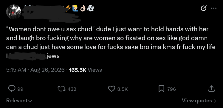 LoneWolfGrind's tweet photo. If you aren’t #Chad or #Tyrone (lesser degree #Pookie or #TrailerParkBrad), it’s over for you #NiceGuys. You're getting refurbished equipment with the warranty ran out.
Just wait until her back recovers from getting blown out throughout the decades, and she's all yours. https://t.co/Txn8S4eaOT