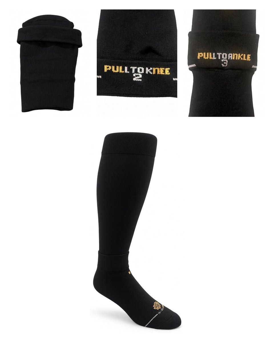 AccessAbleSocks's tweet photo. DonnEase™ on in three steps. 1. Fold to start: dot facing up, fold the ankle welt down until #3 shows, then reach inside to the calf welt and pull the top inside out until #2 shows. Slide it on. 2. Pull #2 to the knee. 3. Pull #3 up onto the ankle. Which step looks hardest? https://t.co/W6F1w0CRLh