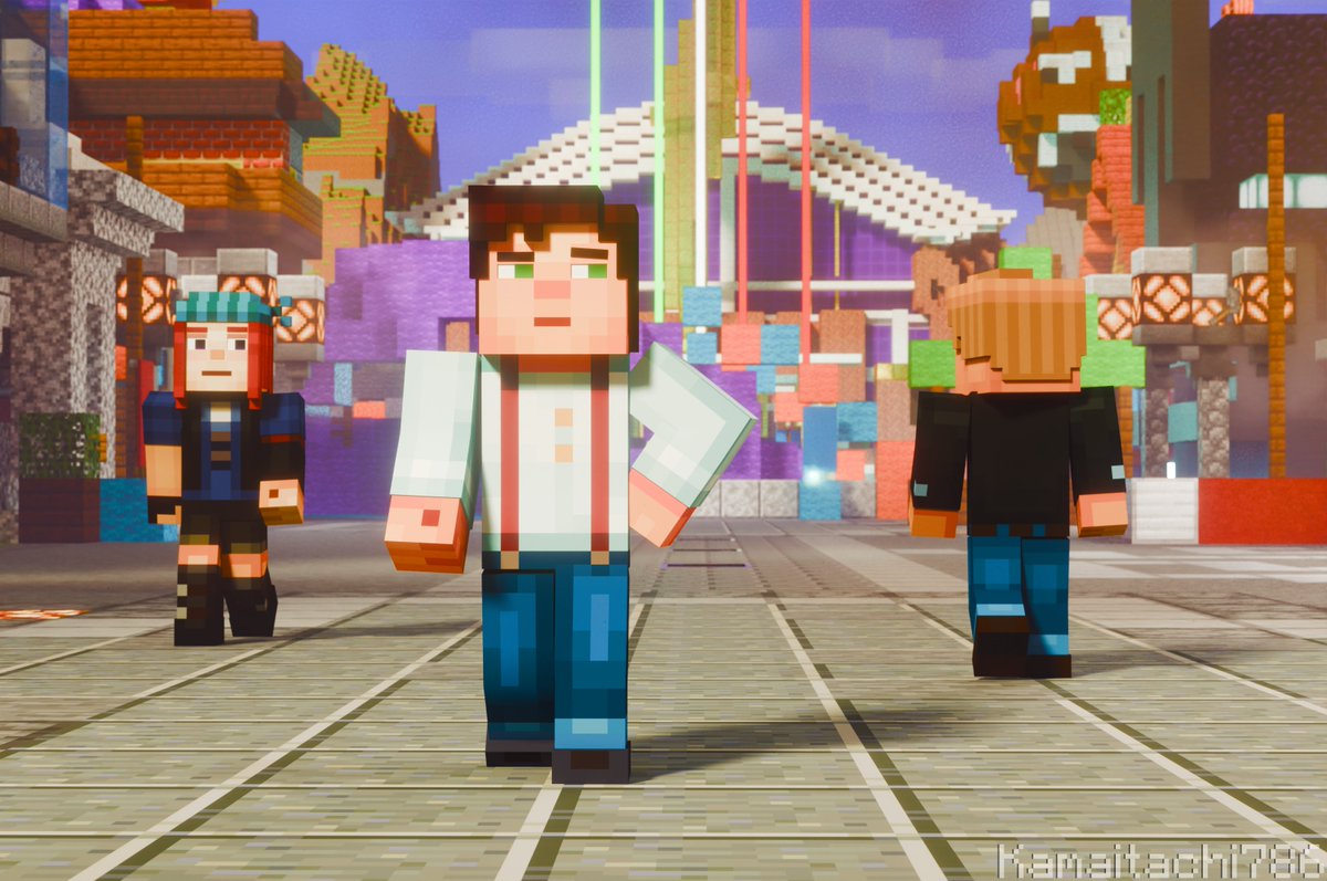 Kamaitachi786's tweet photo. Square Reunion #mcsm #minecraftstorymode #mcsmjesse #jessemcsm #mcsmpetra #petramcsm #mcsmlukas #lukasmcsm #blender https://t.co/Ldf8JWflnP