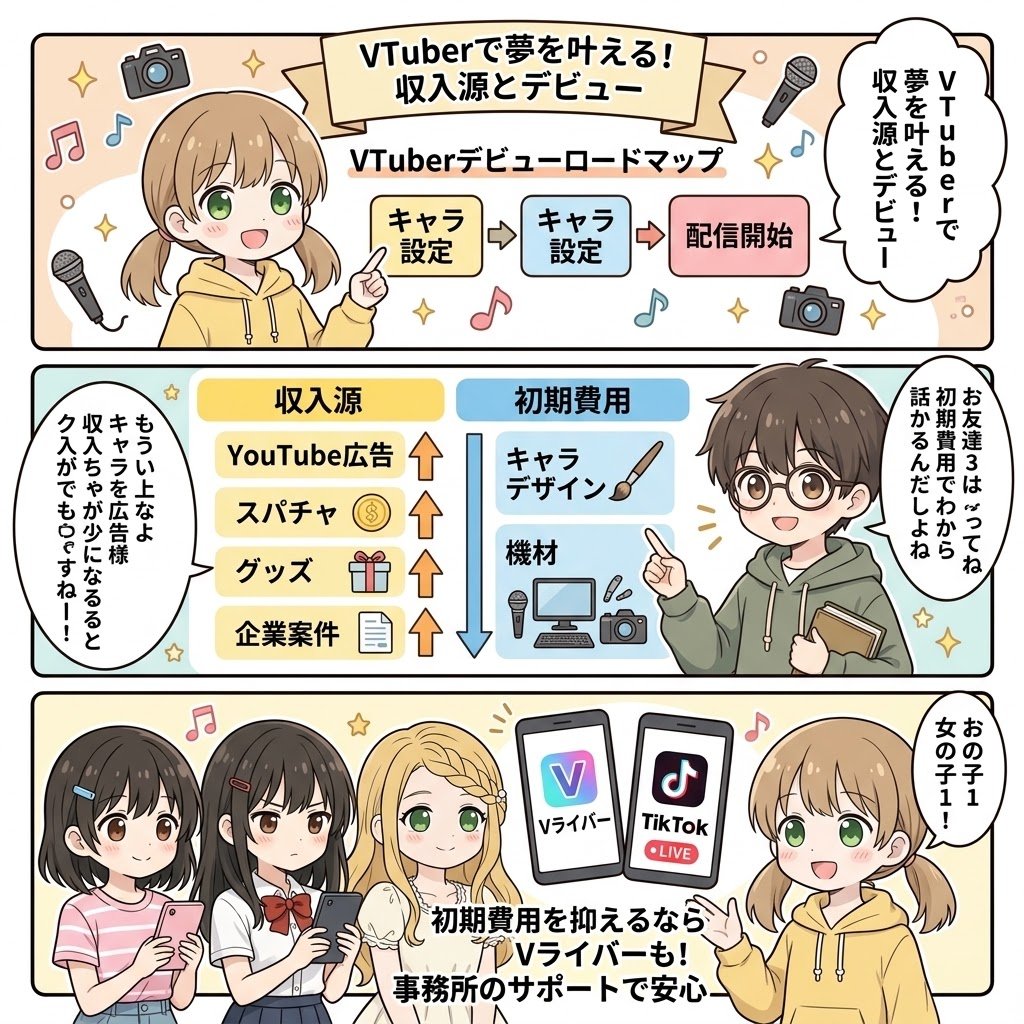 fantasticalwork's tweet photo. Vtuber情報まとめサイト - FantasticalWork
VTuberで夢を叶える！収入源から収益化、デビューまでの完全ロードマップ

 https://t.co/LMcBSRFDgY https://t.co/5i6lfC96ZL