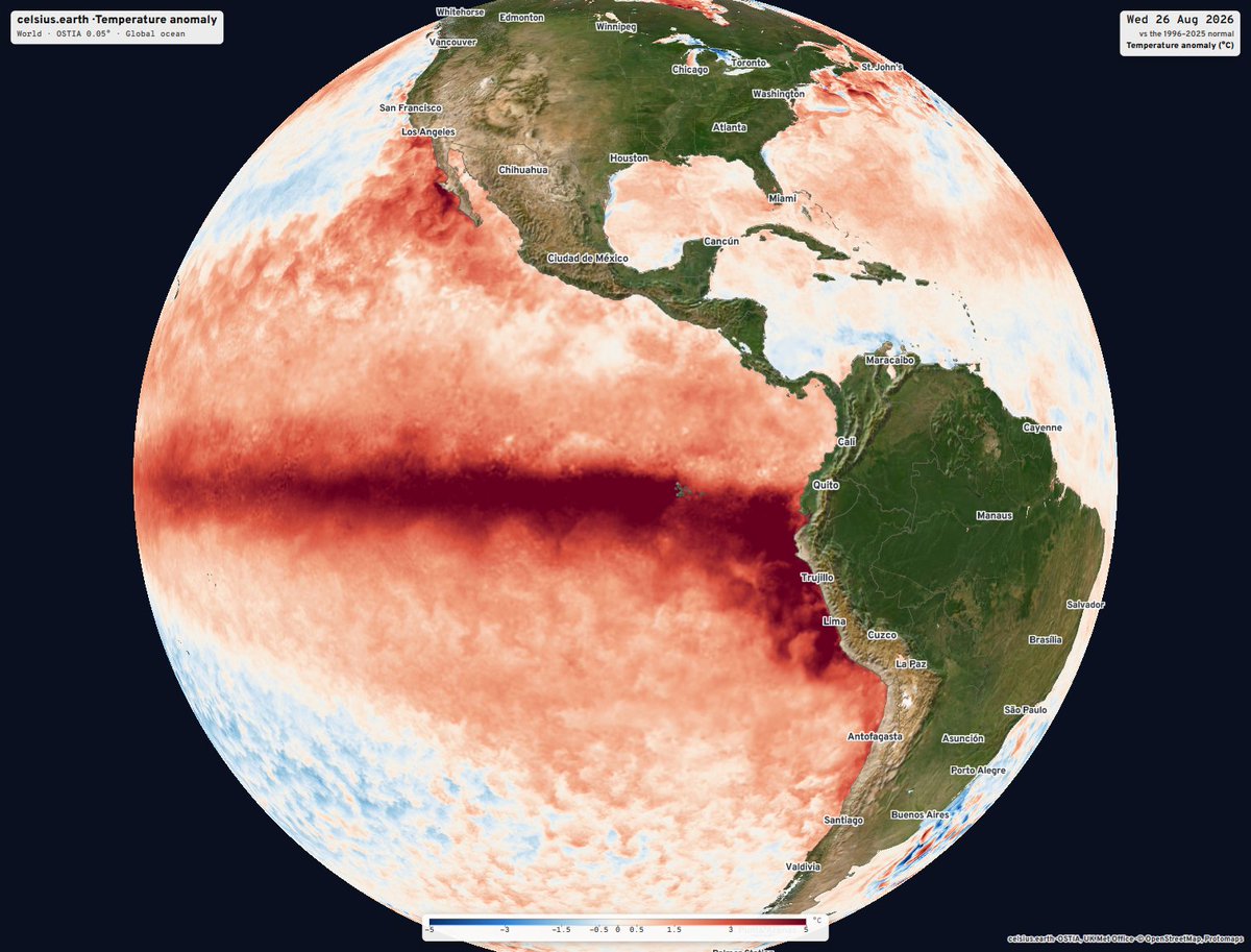 RyanWeather's tweet photo. Everything seems to be spinning out of control with the Earth's climate.  

Today, Science confirmed in corals that Super El Niño is worst in 2,000 years due to climate change. 

+ Massive glacial collapse buried Nepal.  Wildfires across the planet, and crushing heat domes. https://t.co/9HzAJ9F3q5