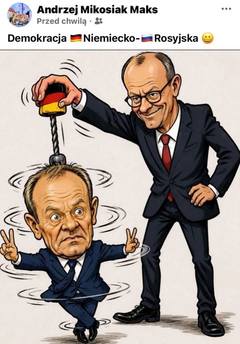 Wierny_Polsce's tweet photo. Tusk tak tańczy jak Niemcy z Ruskimi go nakręcą. https://t.co/YX7cgv304p