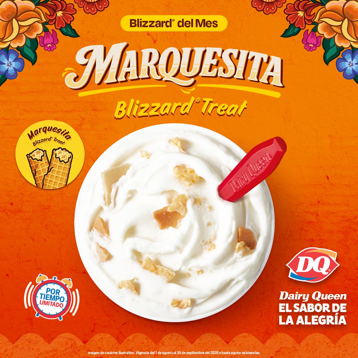 DQMexico's tweet photo. 🚨 ¡Volvió el Marquesita Blizzard® Treat por tiempo limitado! Se va a agotar muy rápido. Si lo quieres probar, es HOY. 🏃  #dairyqueen https://t.co/BV8BI6yGlH