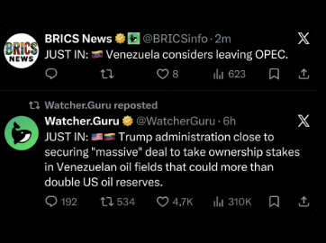 ArcanesDreamer's tweet photo. The United States is about to pump every ounce of Crude Oil within Venezuela into their markets

If Venezuela actually leaves OPEC we're about to see this country turn into the next Iran

Easily the Biggest &amp; Best investment made by the Trump Administration https://t.co/67AGRM0E9y