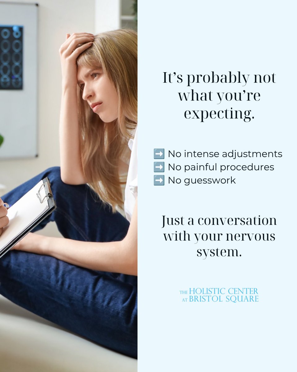 HolisticCtr1426's tweet photo. NIS uses gentle muscle response testing to gather information about how your nervous system is communicating with the rest of your body.

The goal is to identify where communication breakdowns may be occurring and help the brain recognize areas that need attention. https://t.co/xj9QdXJQkF