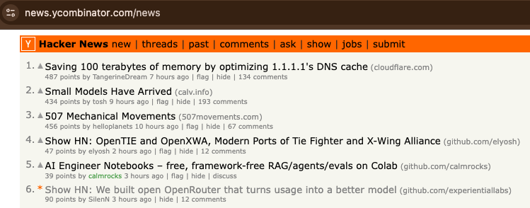 silennai's tweet photo. I love @hackernews https://t.co/mtgR7AixBm
