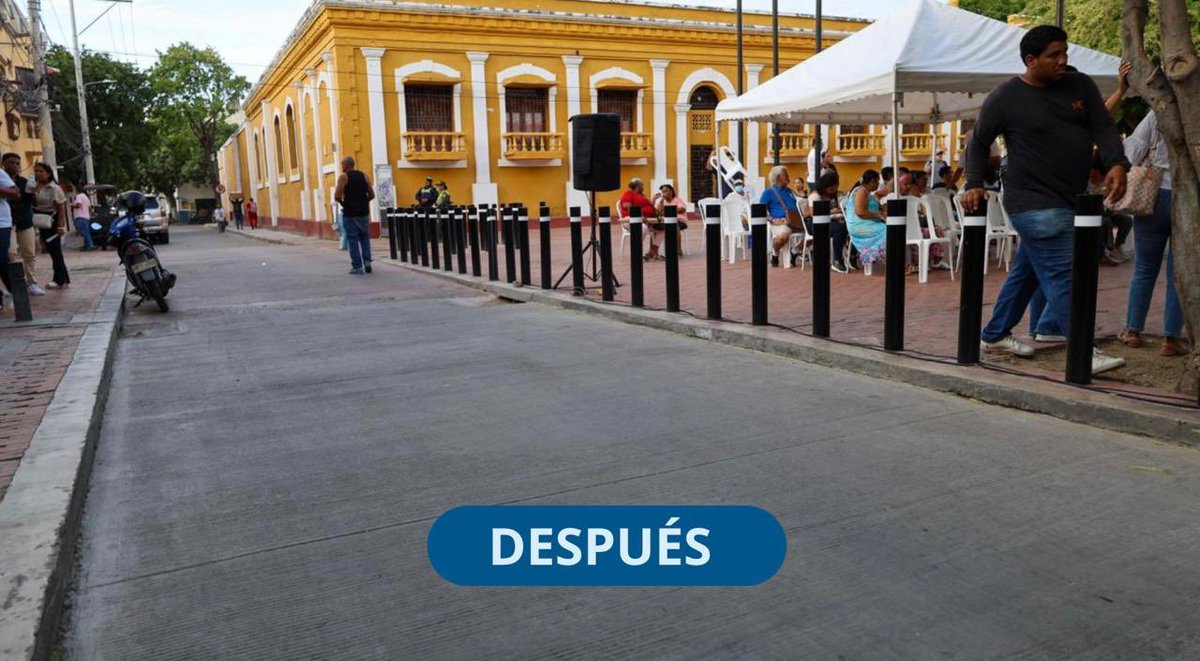 CarlosPinedoC's tweet photo. ¡Mi gente, transformamos la Séptima!🩵

Hoy entregamos una vía rehabilitada para 
los samarios: 928 m² de pavimento rígido intervenidos, 102 m² de andenes y 106 metros lineales de bordillos. https://t.co/pmJW4Ncx9O