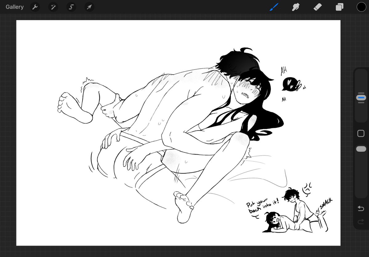 g404l's tweet photo. 🔞 punifemja nsfw !! (i can never resist adding a stupid little doodle) https://t.co/RdgQX53ptT