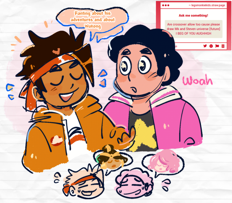 legomonkiekids's tweet photo. they'd be good friends i think, also feel free to request more crossovers i love crossovers 🫶 https://t.co/Cgji8yTZ06 https://t.co/4aJjB3tDYX