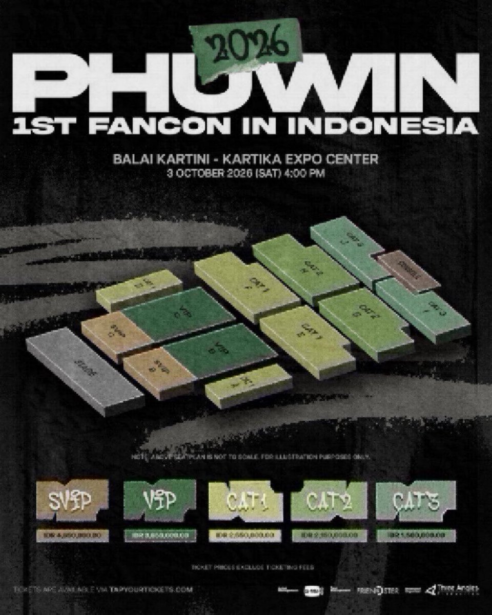 Musigangtv's tweet photo. Want to Sell 
2026 Phuwin 1st Fancon in Indonesia📍

✅3 SVIP B tickets
✅2 CAT 1E tickets 

Transfer ID
side by side
interfans can buy too

DM ka📨
#Phuwintang #2026Phuwin1stFanconinIndonesia 
#friendsterth #GMMTV #ThreeAnglesProduction https://t.co/ZRrz2Tj9Z8