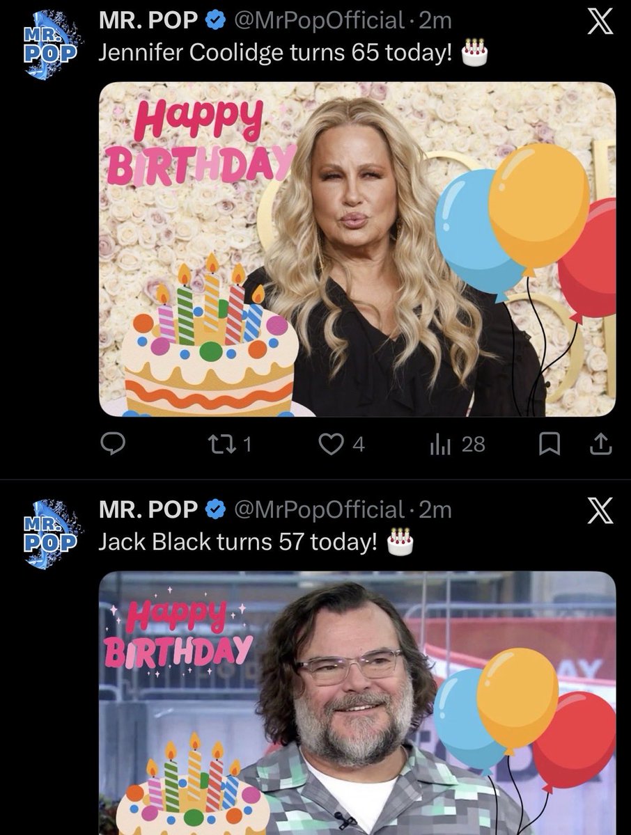 MrPopOfficial's tweet photo. New birthday post layouts for the time being so you don’t think they’re dead.
😭😭😭 https://t.co/3FF4dBXDyQ
