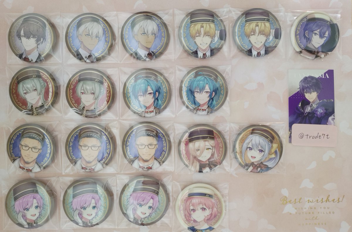 trade7t's tweet photo. 【交換 譲渡】にじさんじ 缶バッジ ビスケット

譲)画像1枚目
求)画像2枚目

郵送か横浜駅周辺手渡し。

希望数集まっているため推しも交換に出しています。
過去に出している譲渡募集とまとめてのお取引も可能です。
検索からでもお気軽にお声がけください。 https://t.co/8cxO3WHgQ3