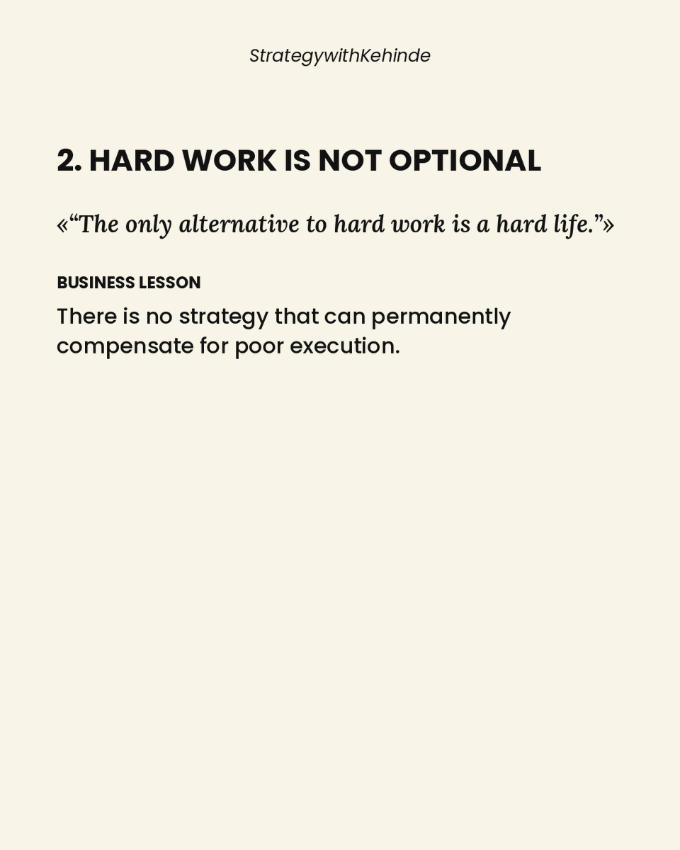 Kennie02831462's tweet photo. 10 Business Lessons from Bishop David Oyedepo.
Slide through.
Which lesson resonates most with your journey? Comment below.
#StrategyWithKehinde #BishopOyedepo #DavidOyedepo #BusinessStrategy #LeadershipLessons #MindsetShift #Entrepreneurship https://t.co/cglpbHNhiT