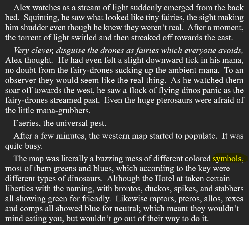 taomrow's tweet photo. #amwriting #indieauthor #writingcommunity #wipsnips #litrpg #fantasy

Snip from Alex Drake - The Race live on Royal Road.

Symbol.  This chapter is not live yet, but you can find 25 that are on RR. https://t.co/Ve6ltAyMCV