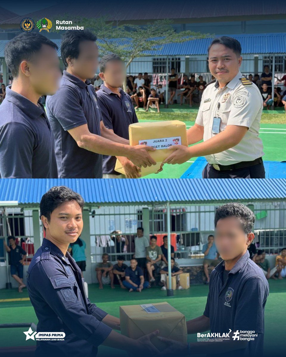 Rutan_Masamba's tweet photo. Setelah melewati rangkaian lomba dengan penuh semangat, sportivitas, dan keceriaan, para juara akhirnya menerima apresiasi atas usaha dan perjuangan mereka. Kegiatan ini bukan sekadar tentang menang dan kalah, tetapi menjadi momentum untuk mempererat kebersamaan, https://t.co/oJE6Stvke5