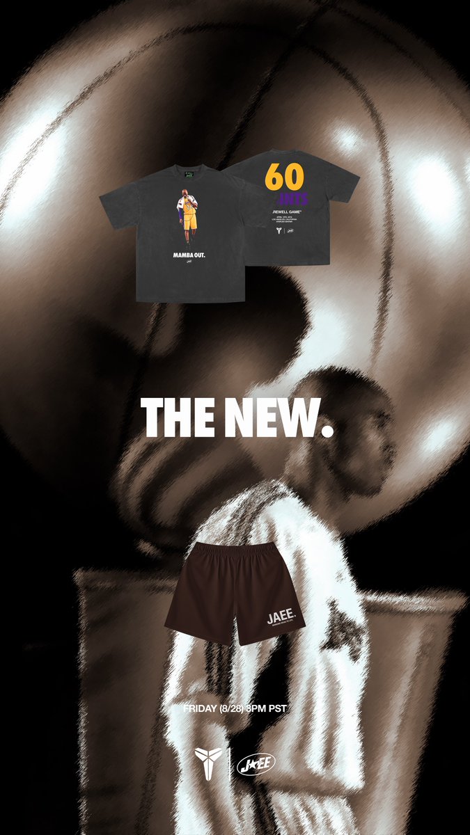 JaeeEditz's tweet photo. MAMBA DROP. 🐍
Available Friday (8/28) at 3pm pst.
- 
Like + RT for a chance at a free item.
-
Giving away 8, in honor of Kobe. https://t.co/KgI5zcrzXp