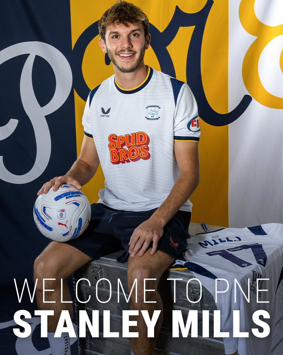 PrimeStreamUK's tweet photo. ⚽ Preston North End are thrilled to confirm the arrival of Stanley Mills on a three-year contract! ✍️

#pnefc https://t.co/8qUVxjyGNt
