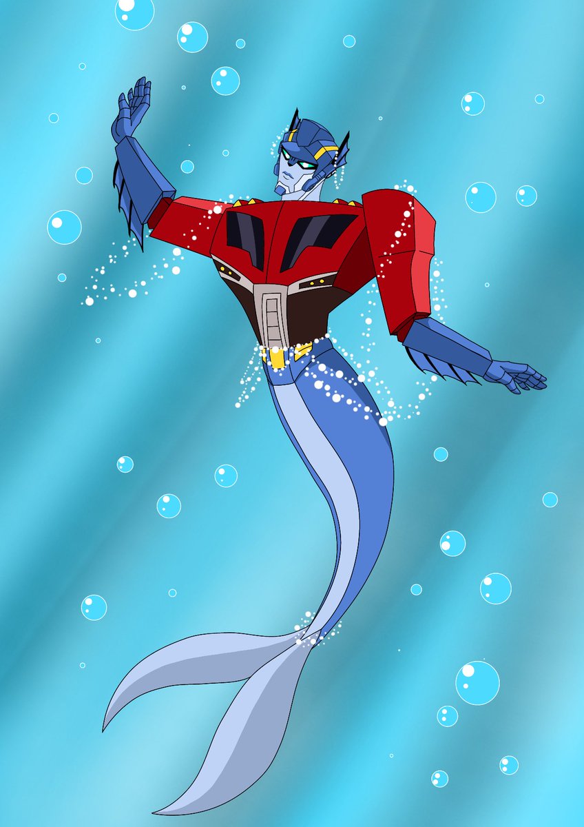Hanma77790's tweet photo. #transformers #Optimus #tfa #mermaid https://t.co/uipMnEvid5