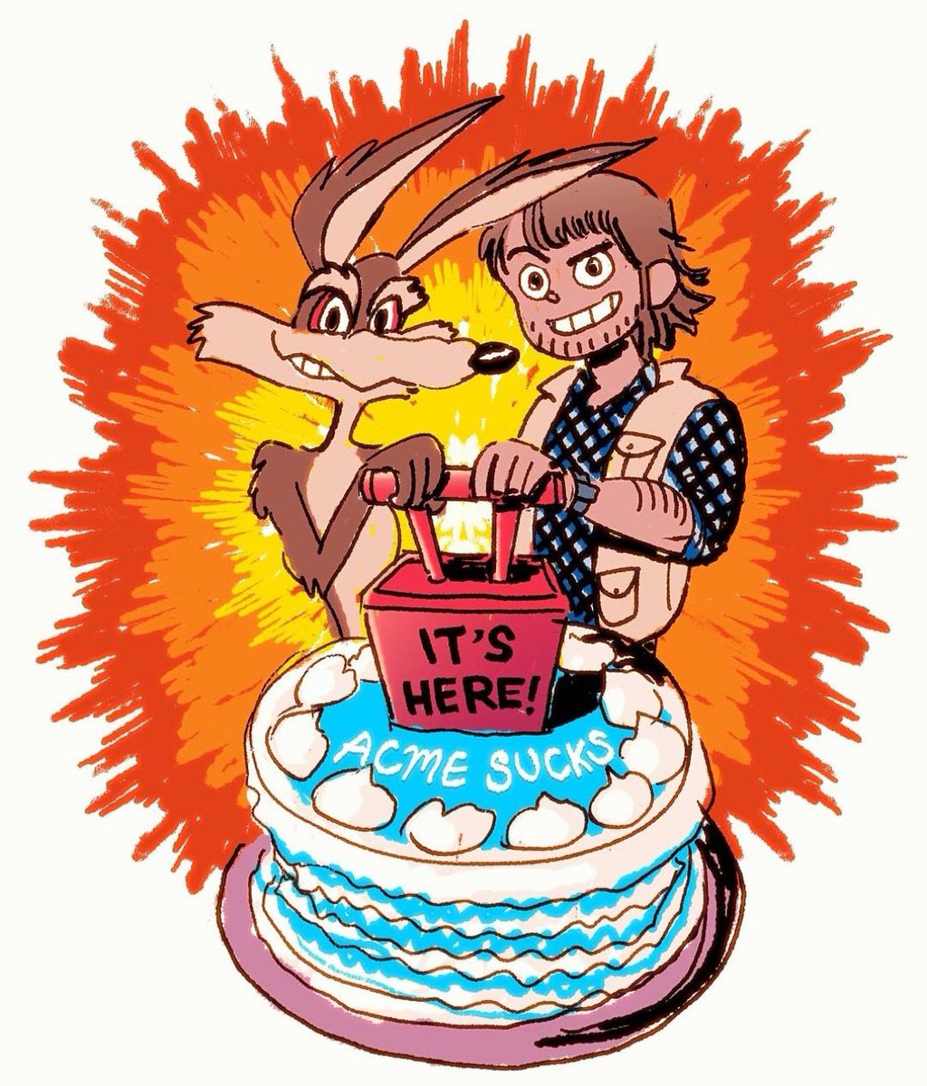 ToonHive's tweet photo. ‘Scott Pilgrim’ creator Bryan Lee O’Malley shares new artwork celebrating the release of ‘Coyote Vs. Acme.’ ❤️‍🔥 https://t.co/YJhXXz540O
