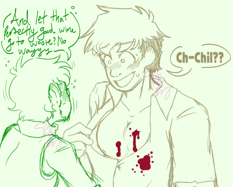 spac_e_b0y's tweet photo. chilaios comic (thanks to my partner @crowcola for the idea sorry it took so long) (4/7)
tw for suggestive in the other half of this post
#deliciousindungeon #dungeonmeshi #chilchuck #laios #chilaios https://t.co/Z7woK9w2zq