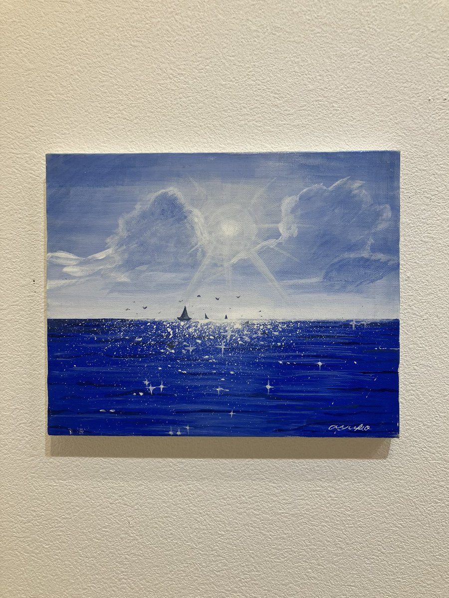 tsumatsubishiBG's tweet photo. 伊藤亜優子絵画展　
本日も伊藤亜優子先生ご在廊です😊 https://t.co/sWi0016Bgi