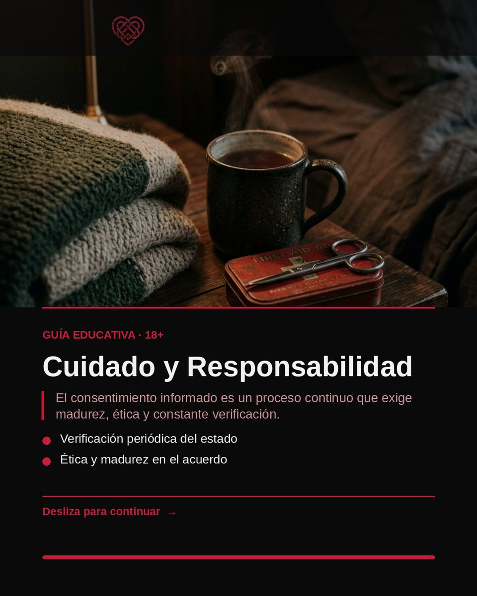 BDSMcomunidad's tweet photo. 18+ Los límites claros y explícitos construyen espacios seguros de confianza entre adultos. Revisa la guía en https://t.co/2Jy9cEov50 https://t.co/ezCzcWHGA0