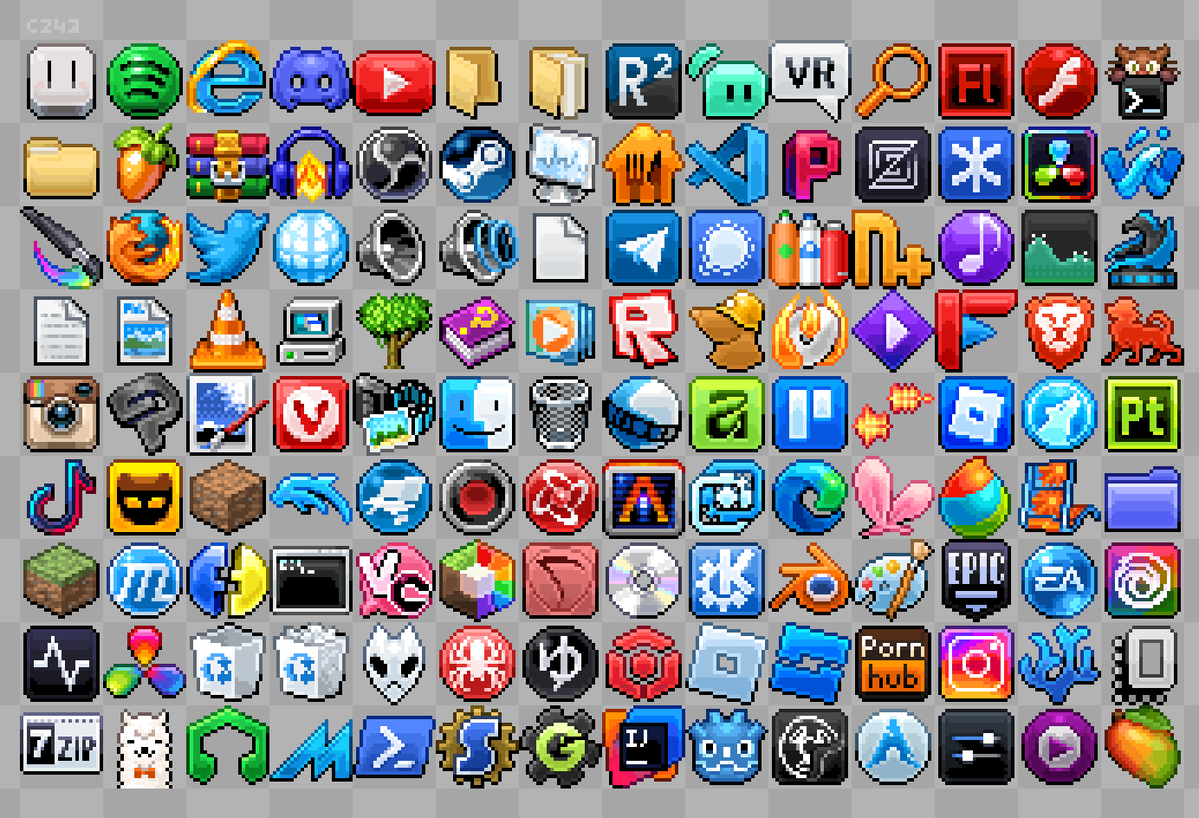 czfortythree's tweet photo. A whole BUNCH of icons that YOU GUYS requested!
#pixelart https://t.co/5JslUAwQb2