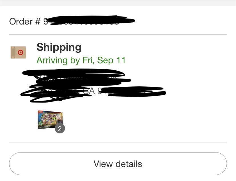 Ritoketchem's tweet photo. @PokemonTCGIntel I know they are the unwanted sets but hey for msrp and the first time ever it went through after your announcement, I’ll take that! https://t.co/wziwPdaWkW