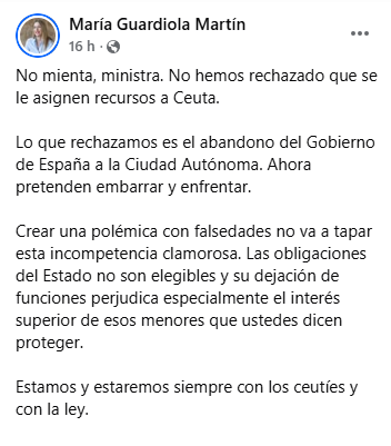 MiguelSantosRR's tweet photo. Guardiola: "No hemos rechazado que se asignen recursos a Ceuta".

La carta oficial: "Hace constar su rechazo al acuerdo".

Y algún medio dice: "Se acusan de mentir". Mira, no. El periodismo es otra cosa.

Miente, y con descaro, la señora presidenta de la Junta de Extremadura. https://t.co/ECxCgQtJgq