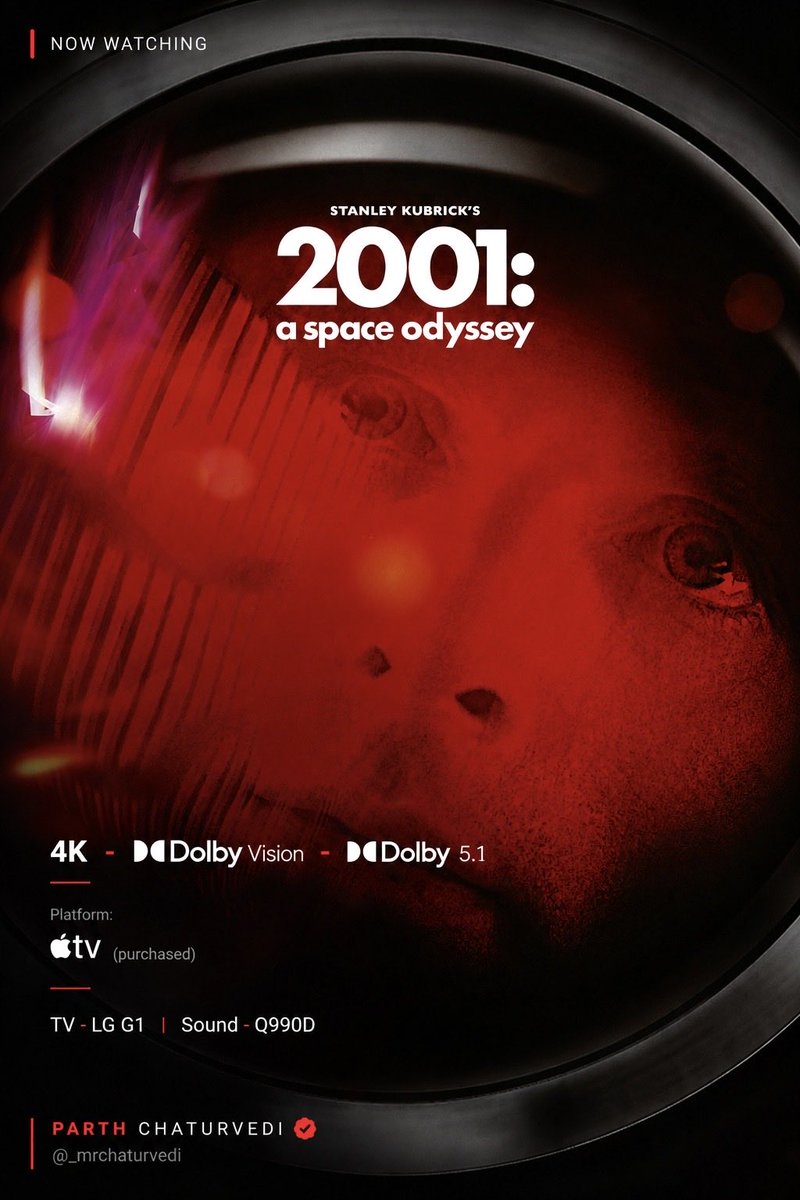 _mrchaturvedi's tweet photo. Finally - watching #2001ASpaceOdyssey for the first time. https://t.co/J4rWYtOZcG