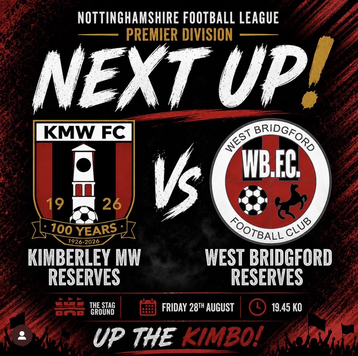 KimberleyMWFC's tweet photo. Our opening weekend gets underway this evening with some Nottinghamshire Football League Action when our Reserves welcome West Bridgford Reserves for a 7.45pm KO. 

Bar and kitchen open from 6pm. https://t.co/ZFM46GiJGl