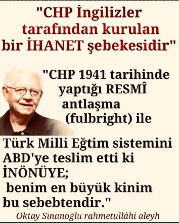 AgahArtvinli's tweet photo. Rahmetli Oktay Sinanoğlu diyor ki; https://t.co/CyivD8nBDk